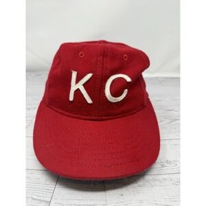 Baldwin Kansas City Fitted Hat KC Baseball Cap Size 6 7/8 Wool Retro Used